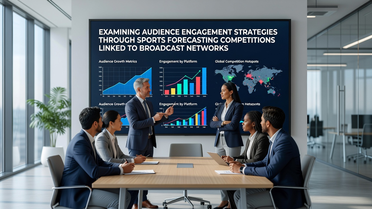 Sports forecasting competition interface on a broadcast network platform