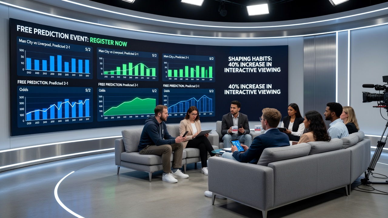UK broadcast networks promoting free sports prediction events during live football matches